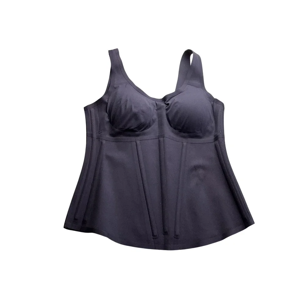 Honeylove LiftWear Cami Onyx Black Supportive Smoothing Tank Top Size L - Picture 2 of 9